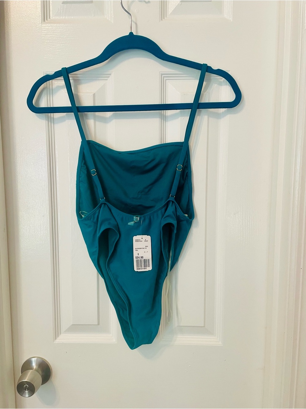 Forever 21 Teal Blue One-Piece Swimsuit - Picture 2 of 2